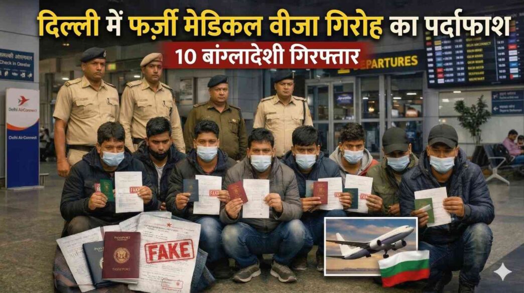 दिल्ली में फर्जी मेडिकल वीजा मामले में पकड़े गए बांग्लादेशी आरोपी